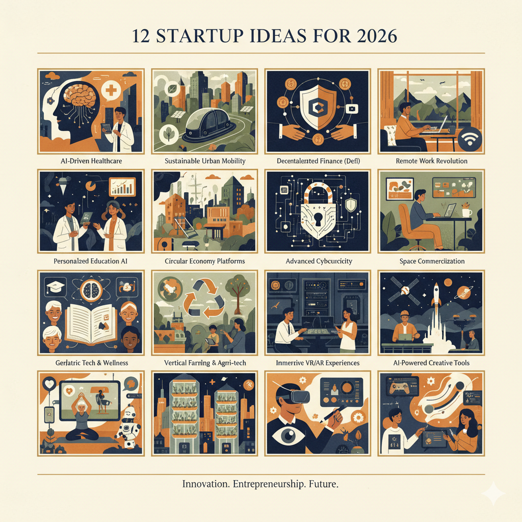 12 Startup Ideas Poised to Blow Up in 2026
